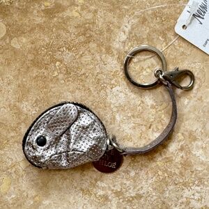 See by Chloe Silver Metallic Rabbit Bag Charm NWT